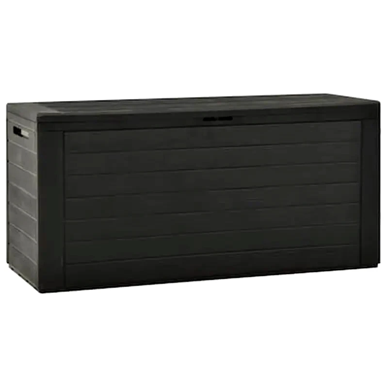 VIDAXL Μπαούλο Αποθήκευσης Κήπου VidaXL 116x44x55 cm - Ανθρακί