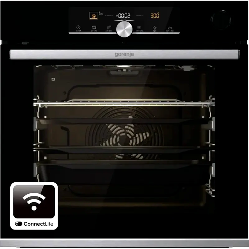 GORENJE GORENJE BPSAX6747A08BGWI 77 Lt Μαύρο Εντοιχιζόμενος Φούρνος Άνω Πάγκου