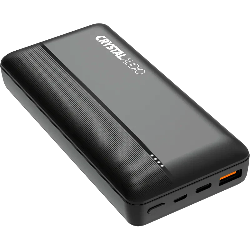 CRYSTAL AUDIO Powerbank Crystal Audio PBK5K 20.000mAh - Μαύρο