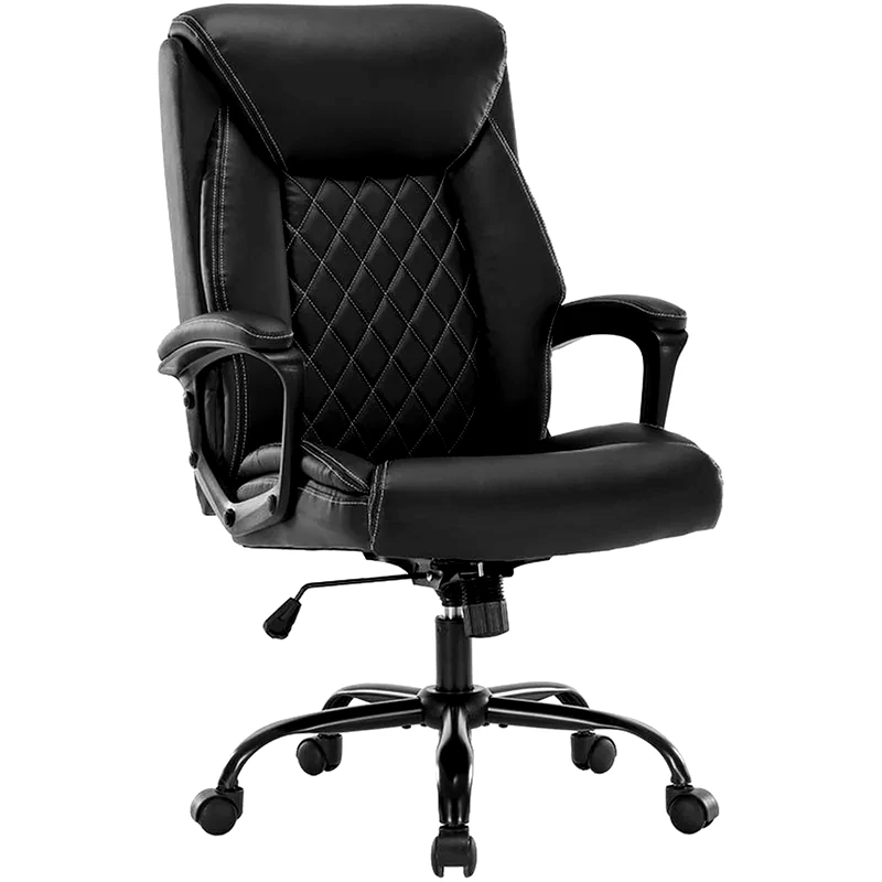 PAKOWORLD Καρέκλα Διευθυντική Victory Pakoworld από Δερματίνη - Μαύρη