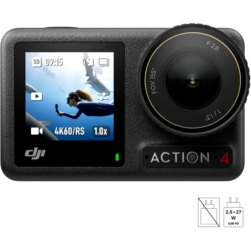DJI Action Camera Dji Osmo Action 4 Standard Combo - Black