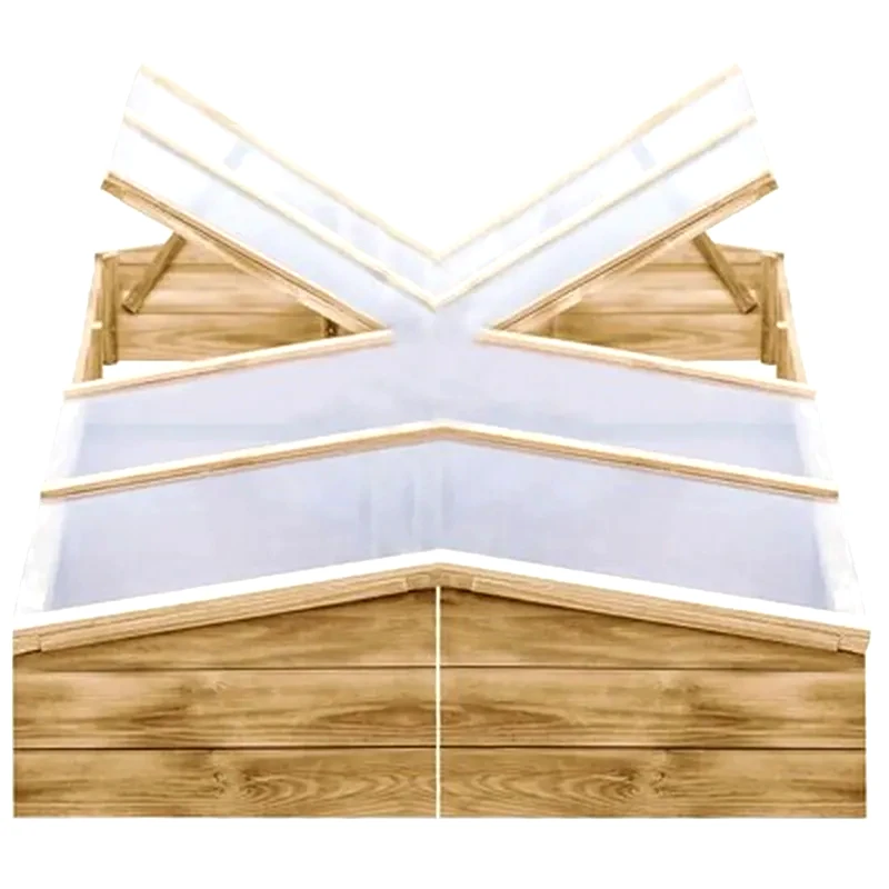 VIDAXL Vidaxl Θερμοκήπια-σπορεία 2 Τεμ. 200x50x35 Εκ. Εμποτισμένο Ξύλο Πεύκου