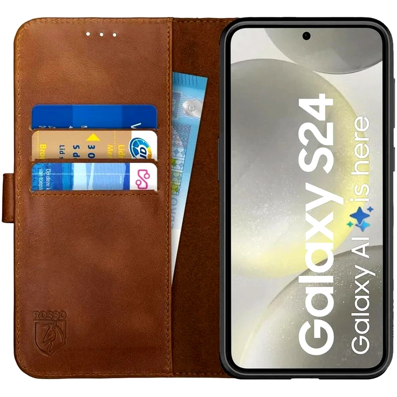 ROSSO Θήκη Samsung Galaxy S24 - Rosso Deluxe Magsafe - Brown