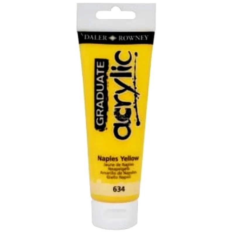 DALER ROWNEY Daler Graduate Acrylic 120ml Naples Yellow