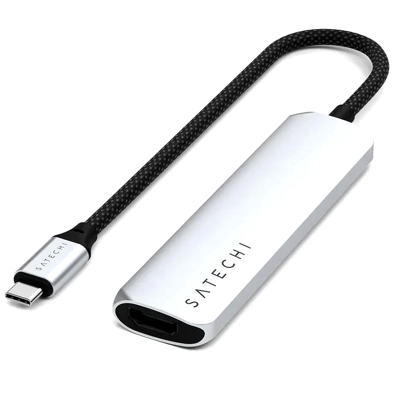 SATECHI Αντάπτορας Satechi ST-P4SS USB-C - Ασημί
