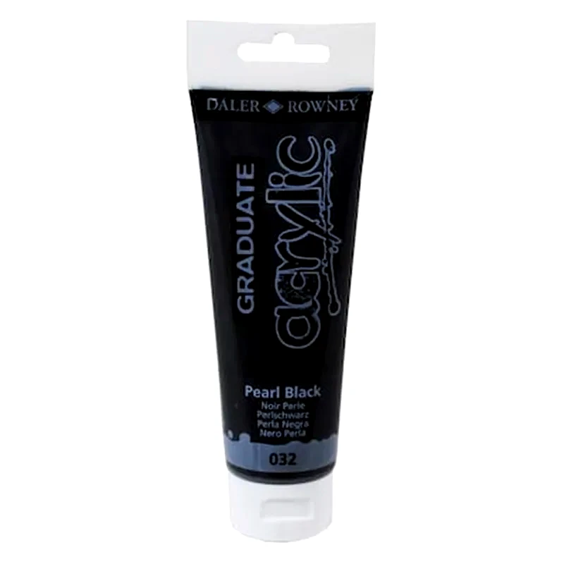 DALER ROWNEY Daler Graduate Acrylic 120ml Pearl Black