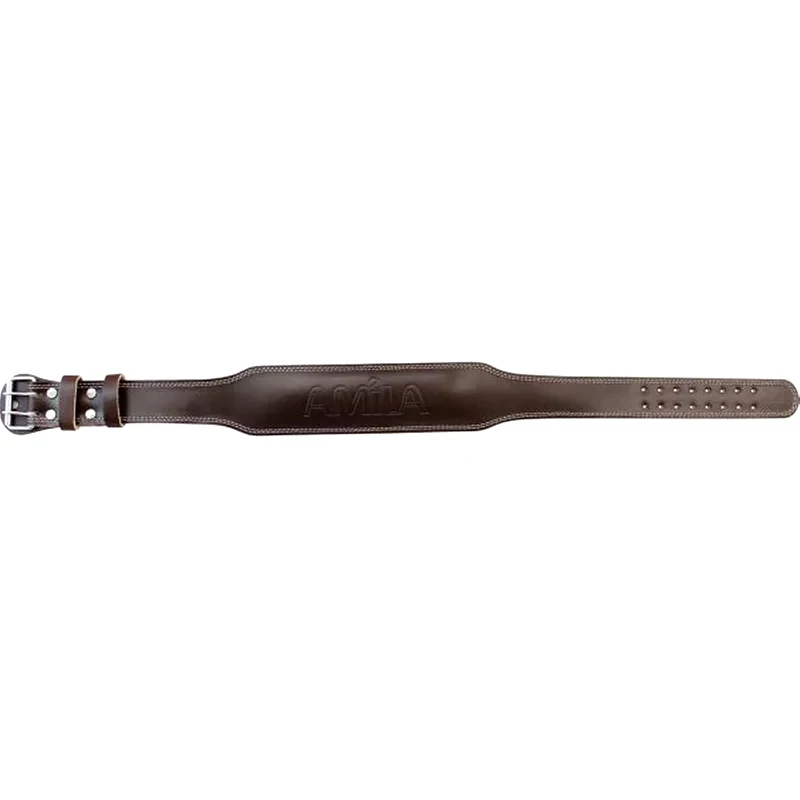 AMILA Ζώνη Άρσης Βαρών Amila 94906 Small B Quality Δερμάτινη με Μαξιλαράκι - Καφέ