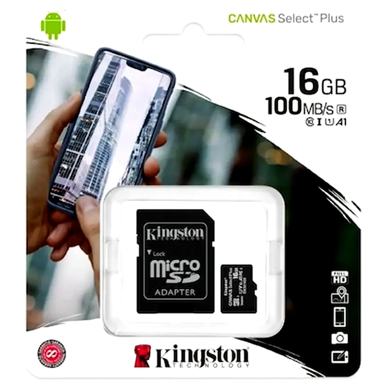 KINGSTON MEMORY SDXC KINGSTON CANVAS SEL+AD 16GB