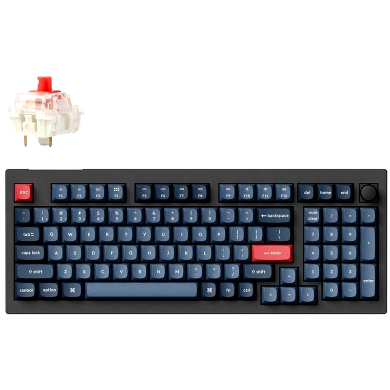 KEYCHRON Keychron V5MD1 Gaming Ασύρματο Μηχανικό Πληκτρολόγιο RGB Μαύρο (US)