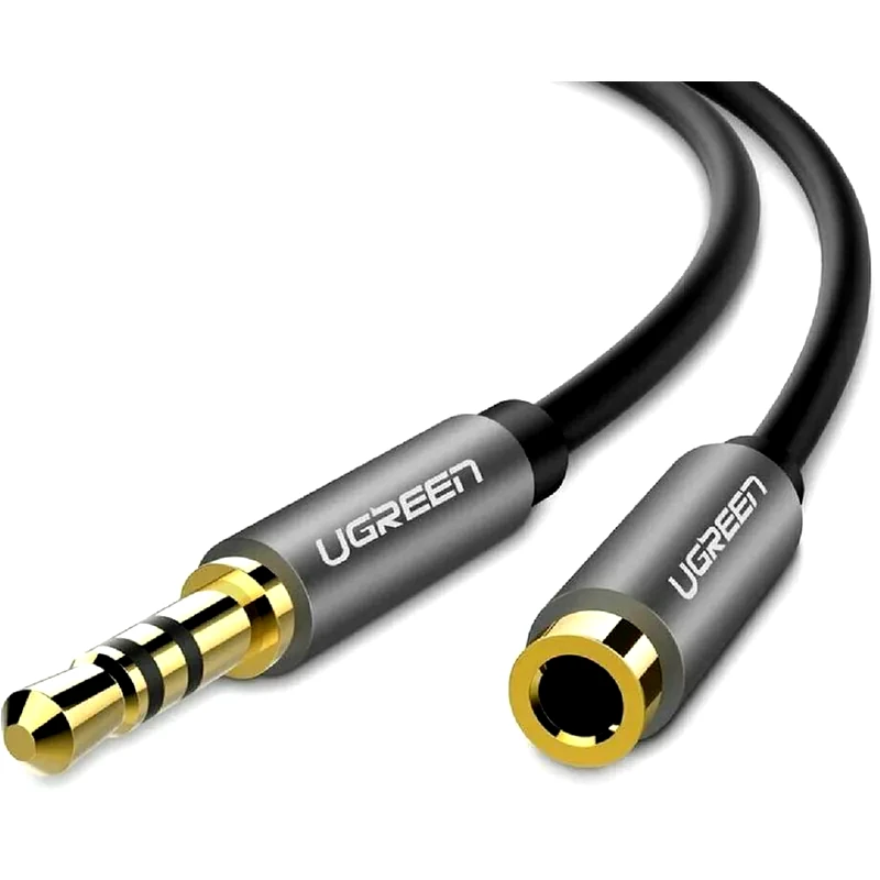 UGREEN Ugreen Καλώδιο 35mm Male - 35mm Female 3m (10595) - Μαύρο