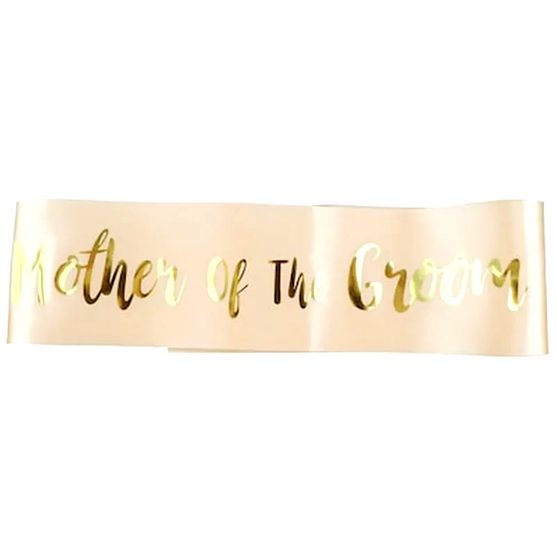 OEM Υφασμάτινη Κορδέλα Mother of the Groom για Bachelorette Party - Χρυσό