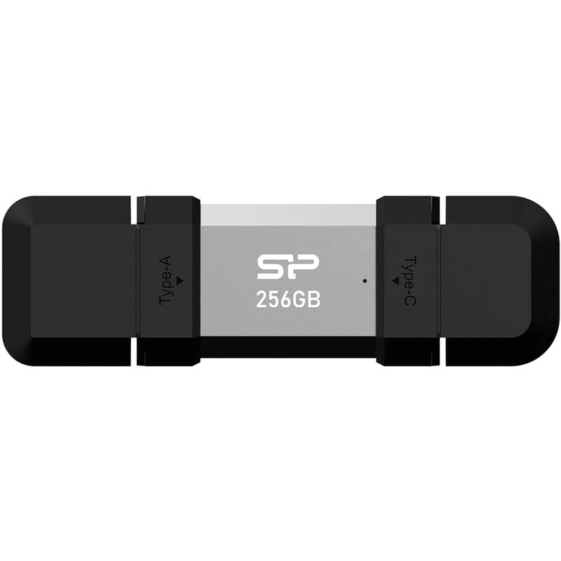 SILICON POWER Silicon Power C51 256 GB USB/USB-C Flash Drive - Ασημί