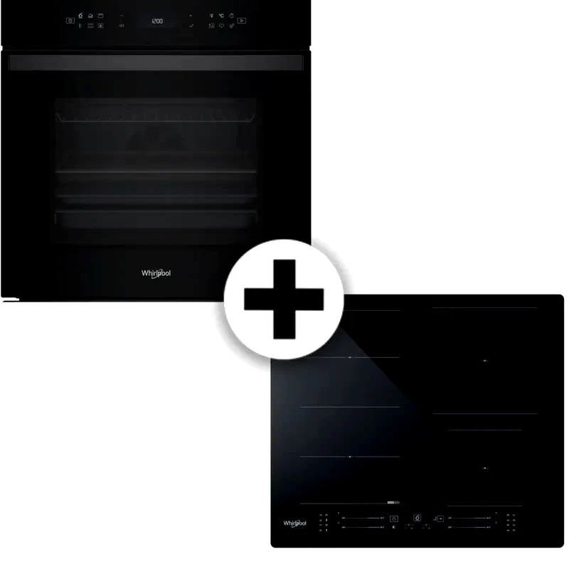 WHIRLPOOL WHIRLPOOL WOI68PT1SBA WFS3660CPNE 73 Lt Μαύρο Εντοιχιζόμενος Σετ Φούρνος και Εστία