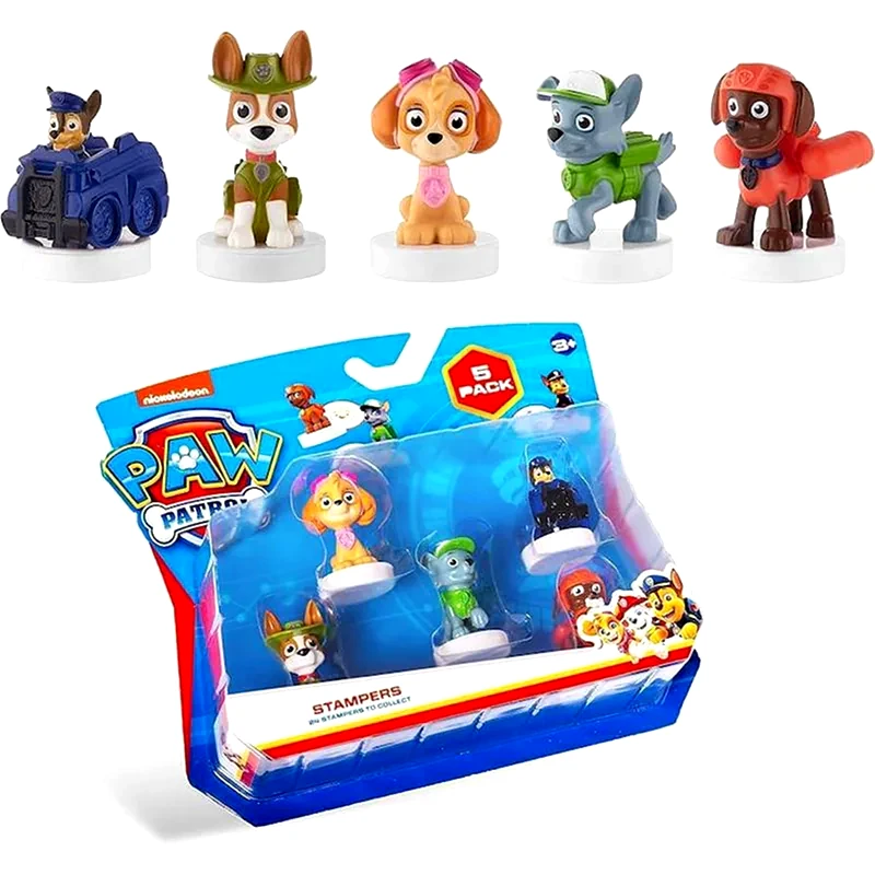 P.M.I. Φιγούρες Paw Patrol The Mighty Movie Σφραγίδες 5 Τεμ