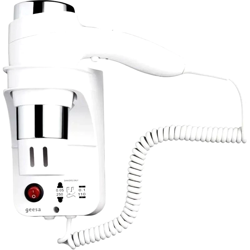 GEESA GEESA 6476-100300 Σεσουάρ Μαλλιών Ξενοδοχείου 1600 W Λευκό