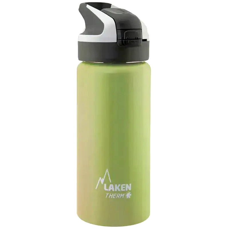 LAKEN Παγούρι Θερμός Laken με Καλαμάκι Λαχανί 500ml