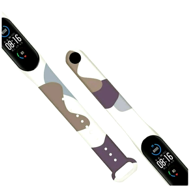 HURTEL Λουράκι Hurtel Band Moro για Xiaomi Mi Smart Band 5/Mi Smart Band 6 - Camo Purple/Grey