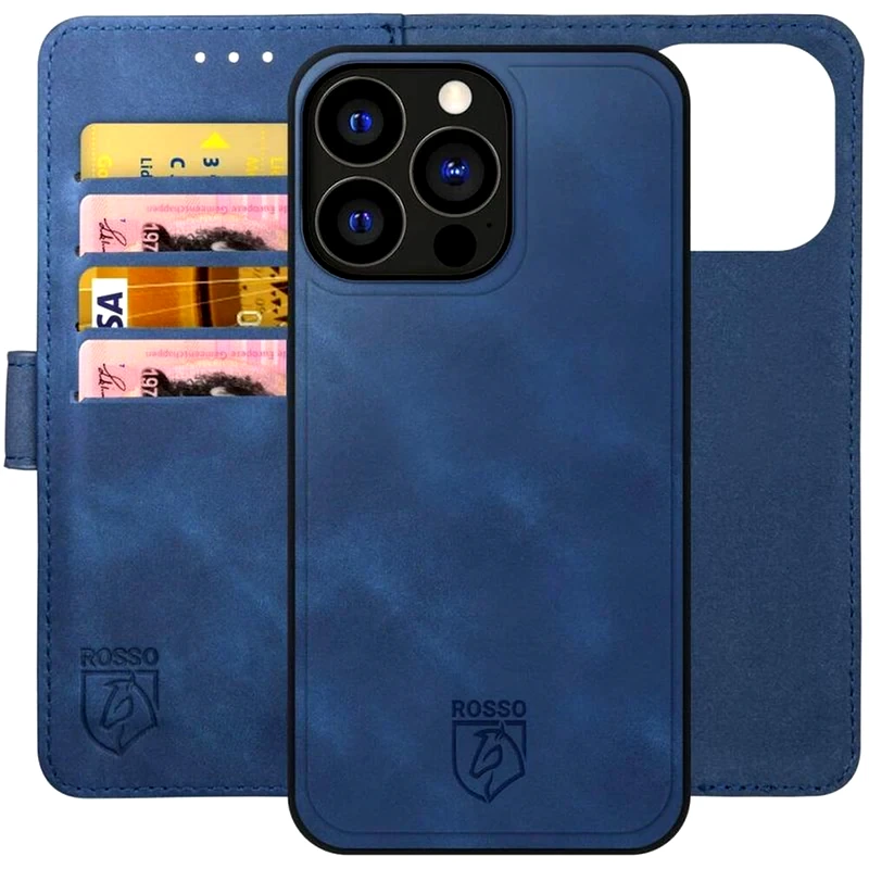 ROSSO Θήκη Apple iPhone 16 Pro Max - Rosso Element 2 in 1 PU Πορτοφόλι - Blue