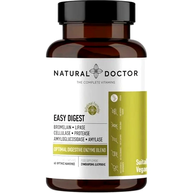 NATURAL DOCTOR Ένζυμο Natural Doctor Easy Digest - 60 κάψουλες