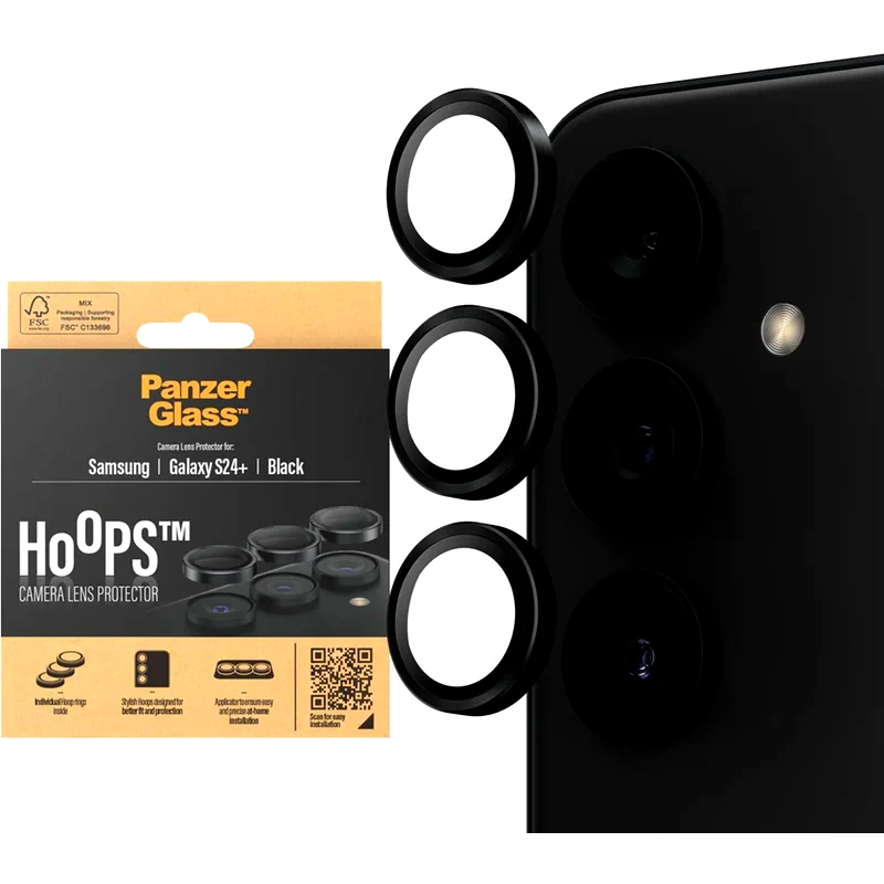 PANZERGLASS Προστατευτικό κάμερων Samsung Galaxy S24 Plus - PanzerGlass Hoops Black Anti-Scratch