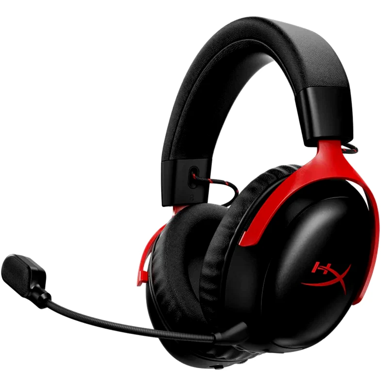 HYPERX HyperX Cloud III S Ασύρματα Ακουστικά - Μαύρα/Κόκκινα
