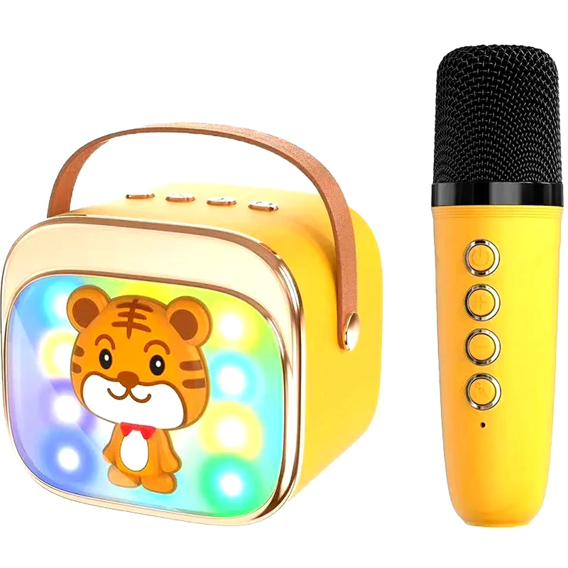 LAMTECH Party Speaker Lamtech BT5,4 Kids με Karaoke Rgb - Κίτρινο