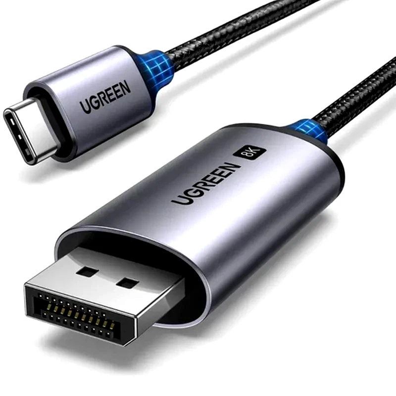 UGREEN Καλώδιο Φόρτισης και Δεδομένων Ugreen USB-C σε DP 8K - 1m