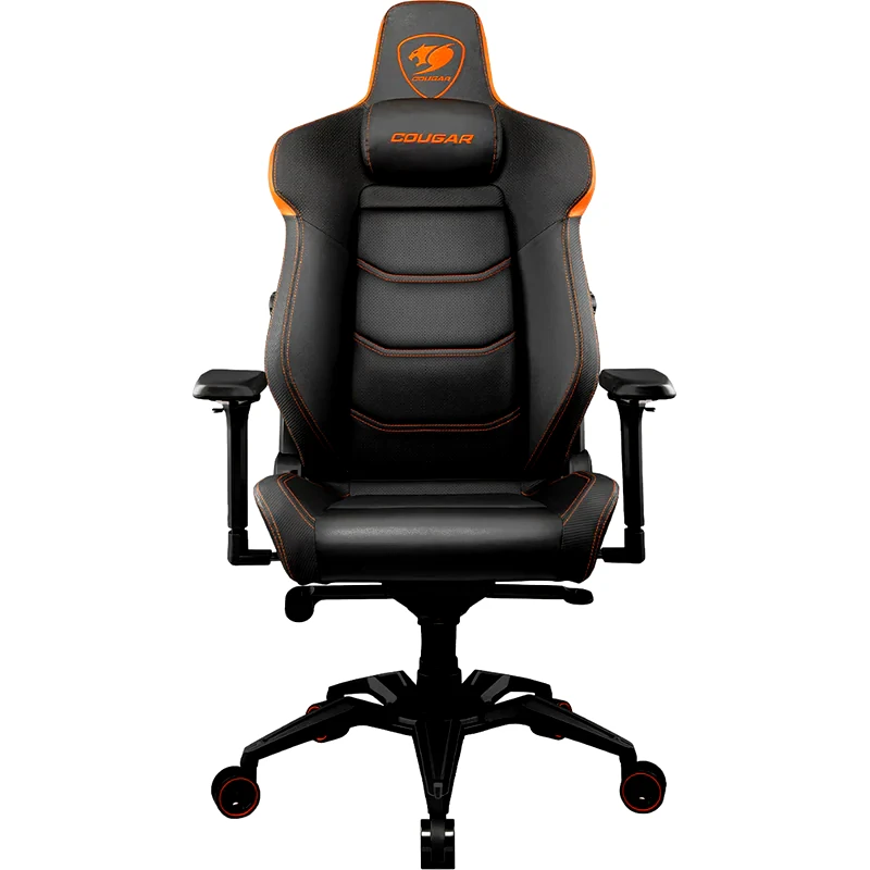 COUGAR Gaming Καρέκλα Cougar Armor Evo από Τεχνητό Δέρμα - Μαύρη/Πορτοκαλί