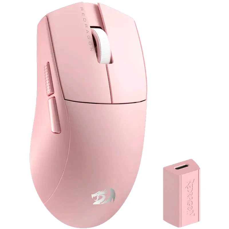 REDRAGON Redragon M916 Pro 4K 3-Mode Gaming Ασύρματο Ποντίκι - Pink