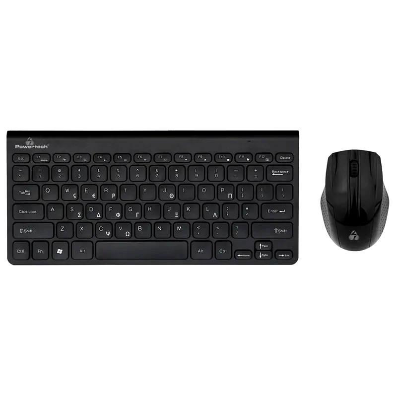 POWERTECH Powertech PT-940 Ασύρματο Σετ Πληκτρολόγιο Ποντίκι (GR)