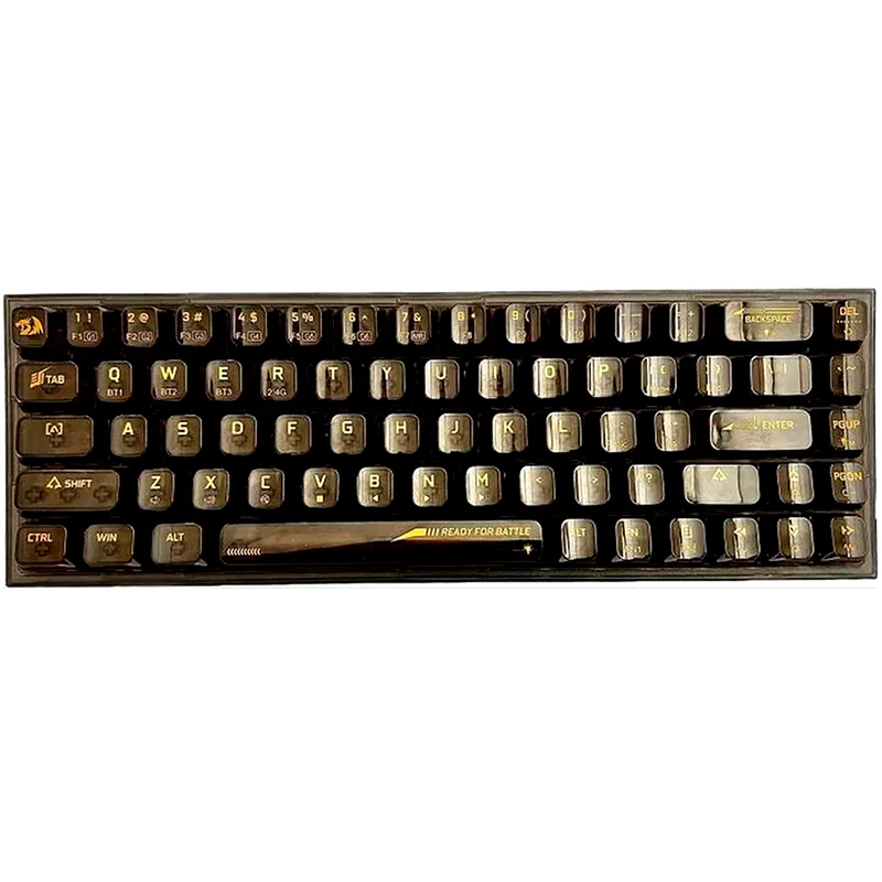 REDRAGON Redragon K631CTB Gaming Μηχανικό Ενσύρματο;Ασύρματο 2.4 GHz;USB Type-C;Bluetooth Πληκτρολόγιο RGB Καφέ (US)