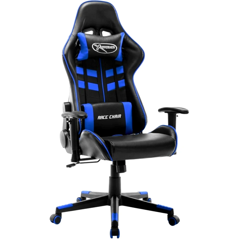 VIDAXL Καρέκλα Gaming VidaXL από Τεχνητό Δέρμα - Μαύρη/Μπλε