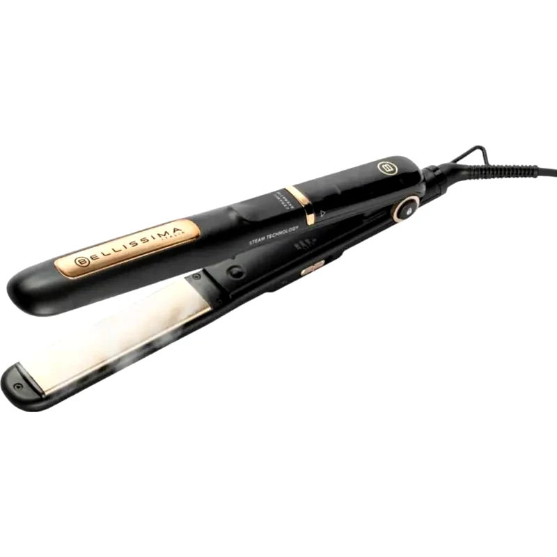 BELLISSIMA BELLISSIMA STEAM CERAMIC KERATIN Ισιωτικό Μαλλιών Μαύρο-Χρυσό