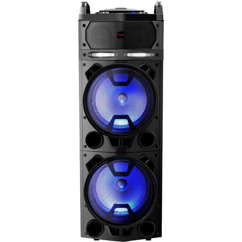 AIWA Party Speaker Aiwa KBTUS-900 Earthquake 100W Karaoke με Ασύρματα Μικρόφωνα - Μαύρο