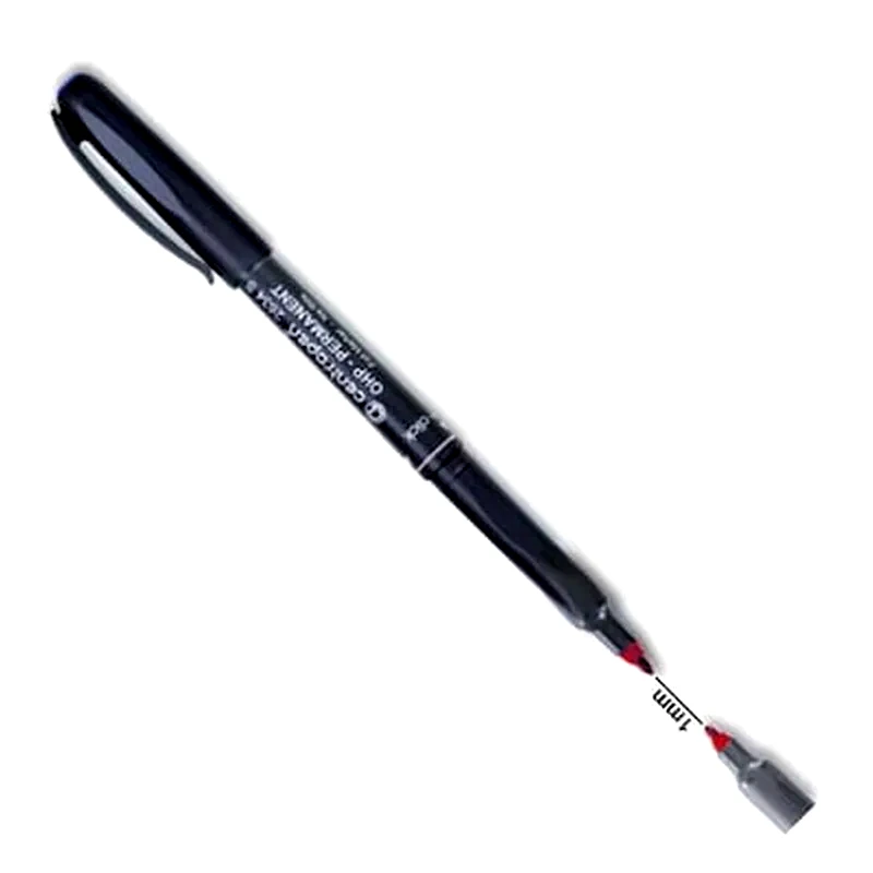 CENTROPEN Centropen Μαρκαδόρος Ανεξίτηλος Κόκκινο Medium 1mm