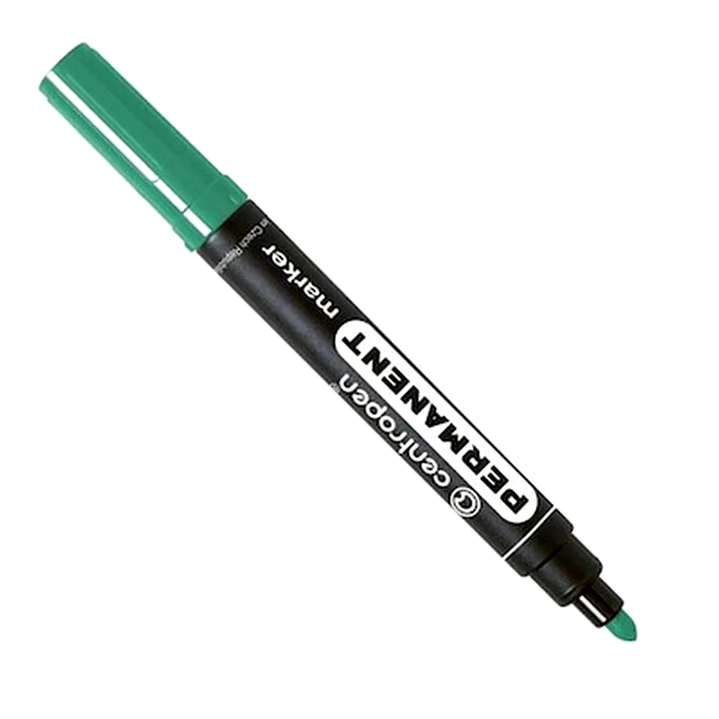CENTROPEN Centropen Μαρκαδόρος Ανεξίτηλος Πράσινος Στρόγγ. Μύτη 2,5mm