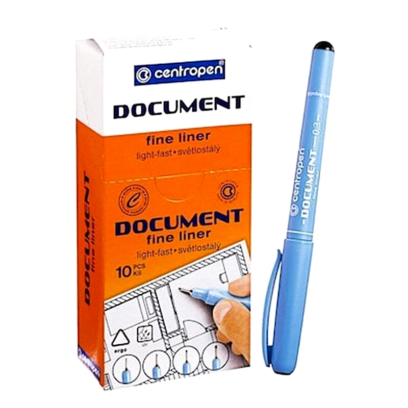 CENTROPEN Centropen Document Πενάκι 0,5mm Μαύρο