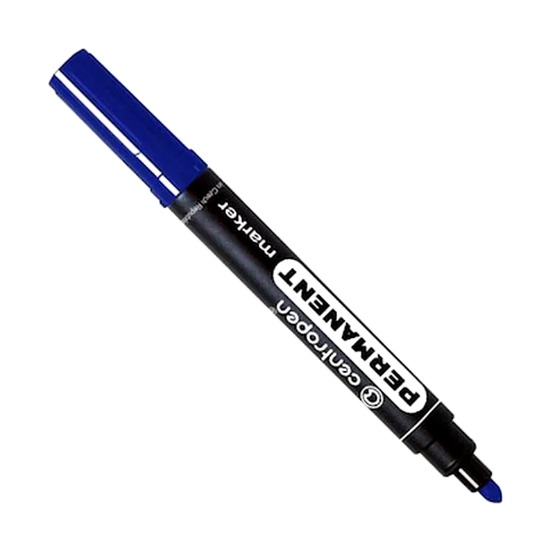 CENTROPEN Centropen Μαρκαδόρος Ανεξίτηλος Μπλε Στρόγγ. Μύτη 2,5mm