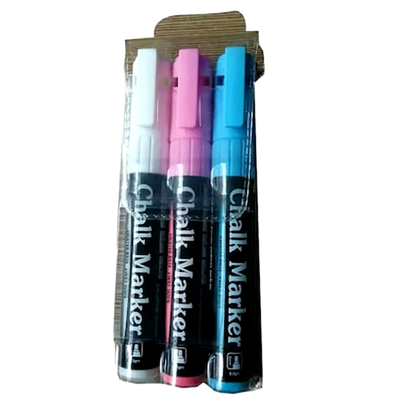 NEWONE STATIONERY CO., LIMITED Σετ Μαρκαδόροι Υγρής Κιμωλίας 3 Χρώματα
