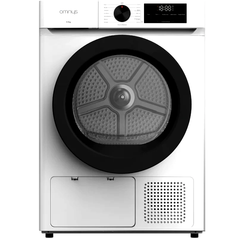 OMNYS OMNYS TD-HP09A 9 kg με Αντλία Θερμότητας Λευκό Στεγνωτήριο Ρούχων