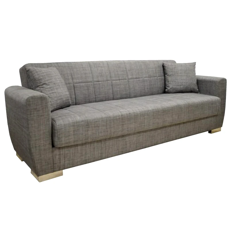 WELHOME Τριθέσιος Καναπές Κρεβάτι Welhome 214x78cm - Γκρι