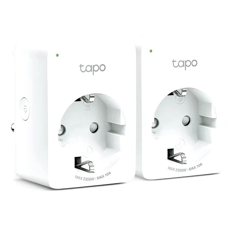 TP-LINK Έξυπνη πρίζα ρεύματος TP-Link Tapo P100 με Wi-Fi, Bluetooth 2300W - 2τμχ