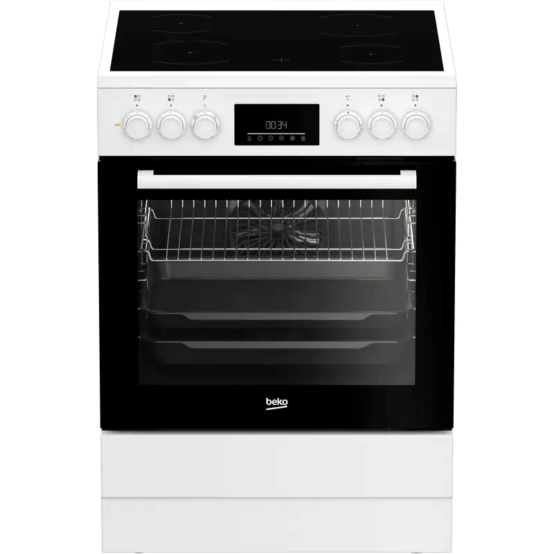 BEKO BEKO FBM67300WDS 72 Lt Λευκό Ηλεκτρική Κουζίνα Κεραμική