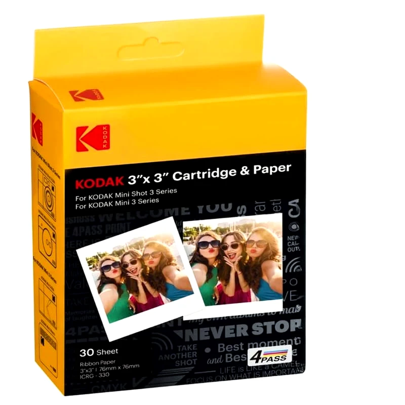 KODAK Kodak Mini Shot Combo Printers Cameras C300/C300r Φωτογραφικό Χαρτί Instant 7.6 x 7.6 cm - 30 Φύλλα
