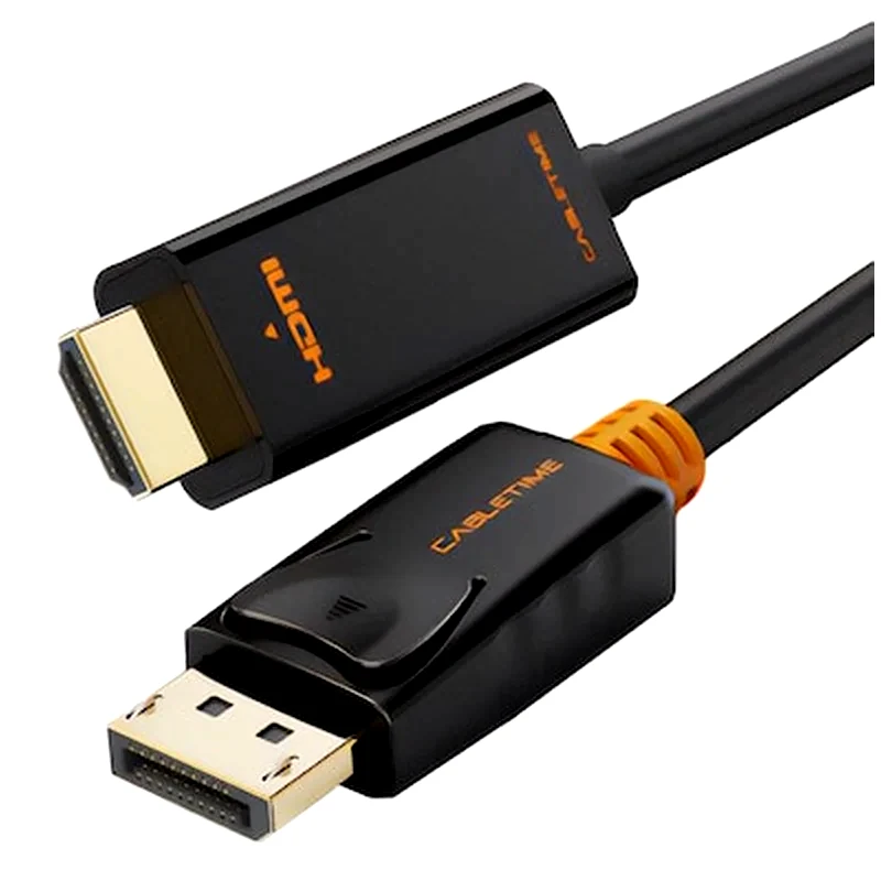 CABLETIME Cabletime Καλώδιο Displayport Σε Hdmi Av585, 1080p, 1.8m, Μαύρο