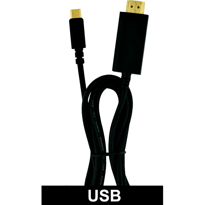 HEITECH Αντάπτορας HEITECH 09001491 USB-C σε HDMI 1.8m - Μαύρο