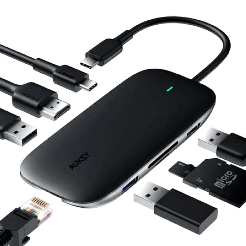 AUKEY Aukey CB-C71 USB Hub 3.1 με 8 θύρες - Μαύρο