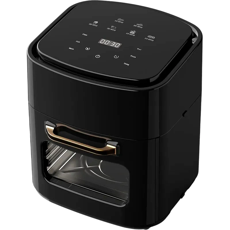CHEFFINGER CHEFFLINGER CF-AFRY12 1400 W με Πόρτα 12 L Μαύρη Φριτέζα Αέρος