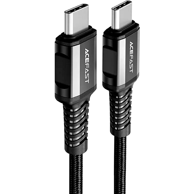 ACEFAST Καλώδιο δεδομένων Acefast C1-03 USB-C σε USB-C Braided 3A 60W 1.2m - Μαύρο