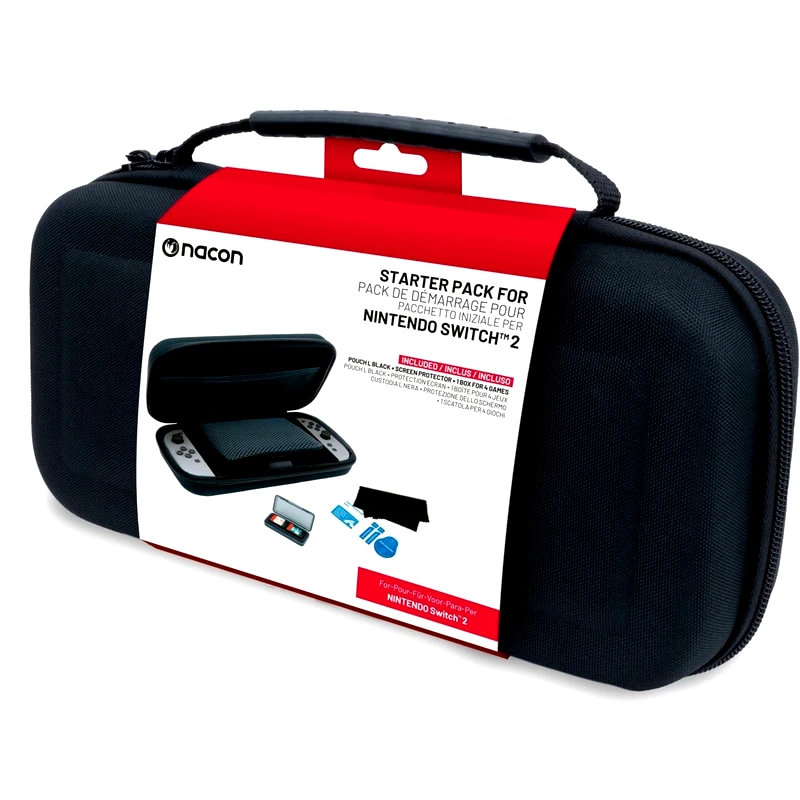 NACON Nacon Θήκη Μεταφοράς Screen Protector για Nintendo Switch 2 - Μαύρο